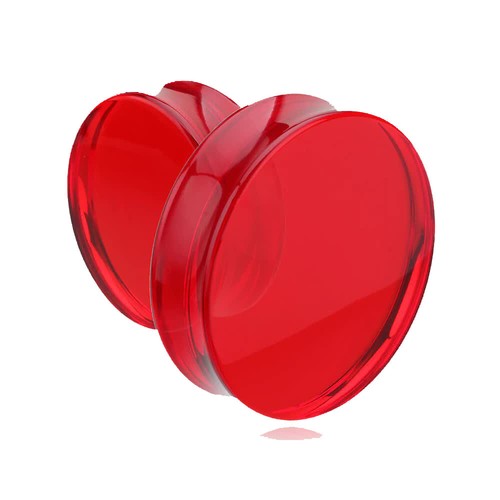 Pair blood red acrylic - of,